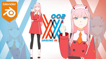 BLENDER - Zero Two FanArt | @shionmgr