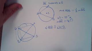 Inscribed Angles and Polygons Theorems 10 4