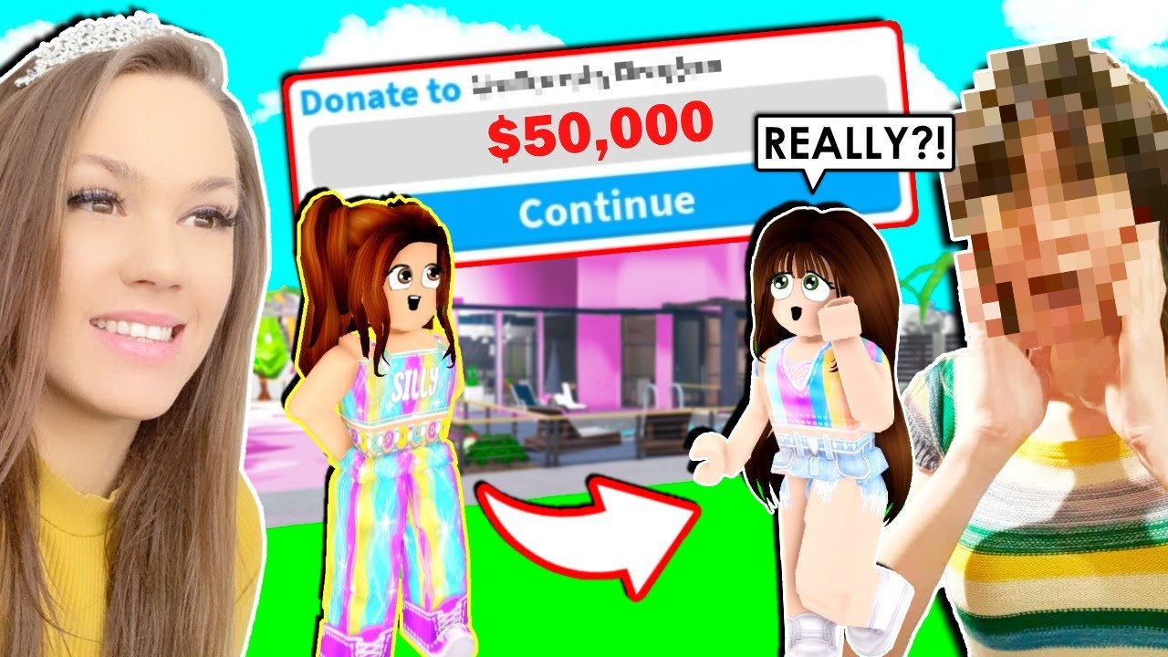 Download I Donated $50,000 To The PRETTIEST HOUSES in Bloxburg (Roblox)