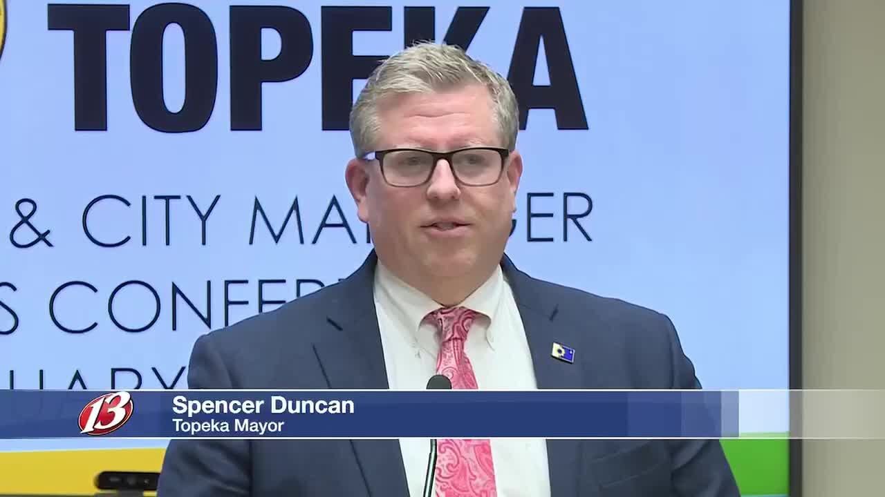 Topeka mayor-city manager hold monthly news conference Tuesday