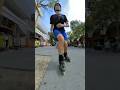 Quick stroll through a pedestrian area on inline skates - Lignano Sabbiadoro (Italy)