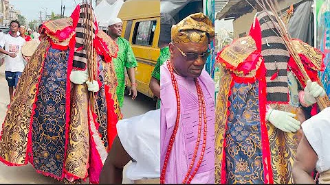 Shocker Masquerade Appears in Odun Egungun Lagos Island 2025.Outing of Abeke Egungun OLOTA Bamgbose