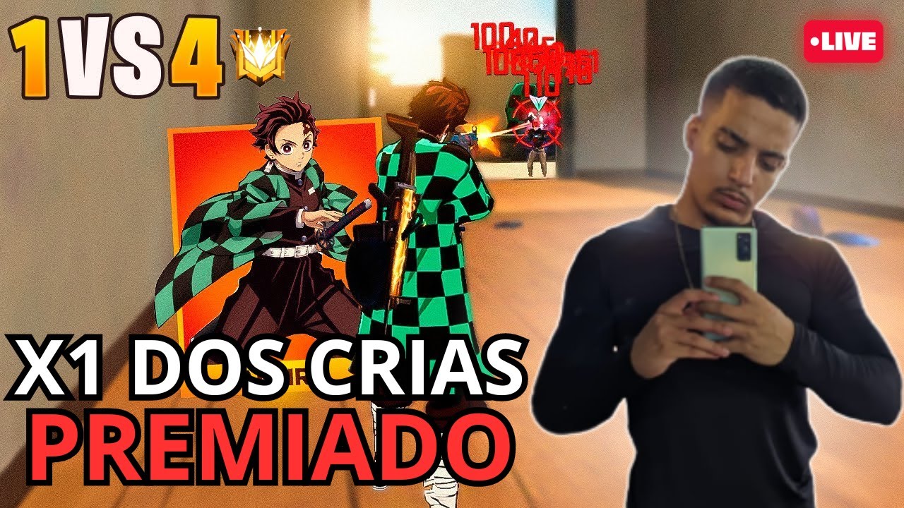 🔥FREE FIRE - AO VIVO🔥X1 DOS CRIAS PREMIADO🔥 