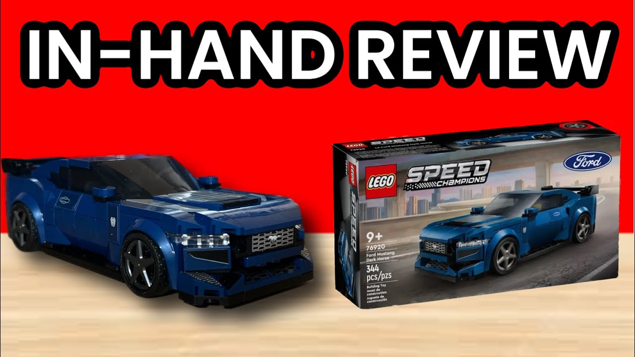 FIRST REVIEW: LEGO Speed Champs 2024 Ford Mustang Dark Horse - IN-HAND!  (76920) 