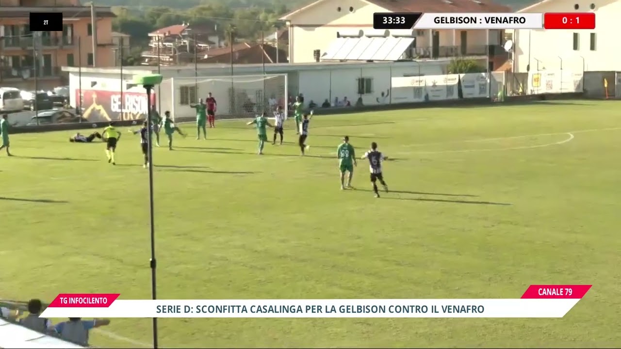 Serie D: sconfitta casalinga per la Gelbison contro il Venafro