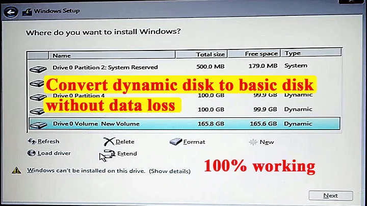 change dynamic disk to basic without losing data | install windows 10 dynamic disk | creat dynamic