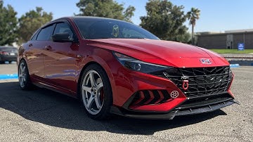 2021 Hyundai Elantra NLine (resonator delete straight pipe)