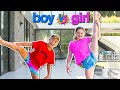 Jordan Matter! BOY vs GIRL Gymnastics and Strength Challenge ft Royalty Family