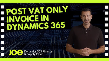 Post VAT Only Invoice in Dynamics 365