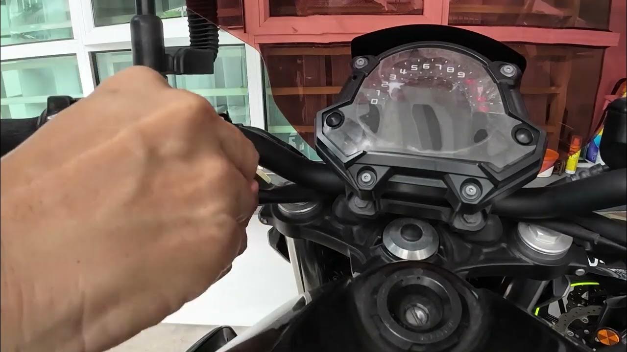 Kawasaki Z650 Handlebar Helmet Lock YouTube