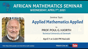 Poul G. Hjorth  | Applied Mathematics Applied