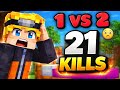 Friend Left Me 💀 1v2 Try… INSANE Bedwars Match 🔥