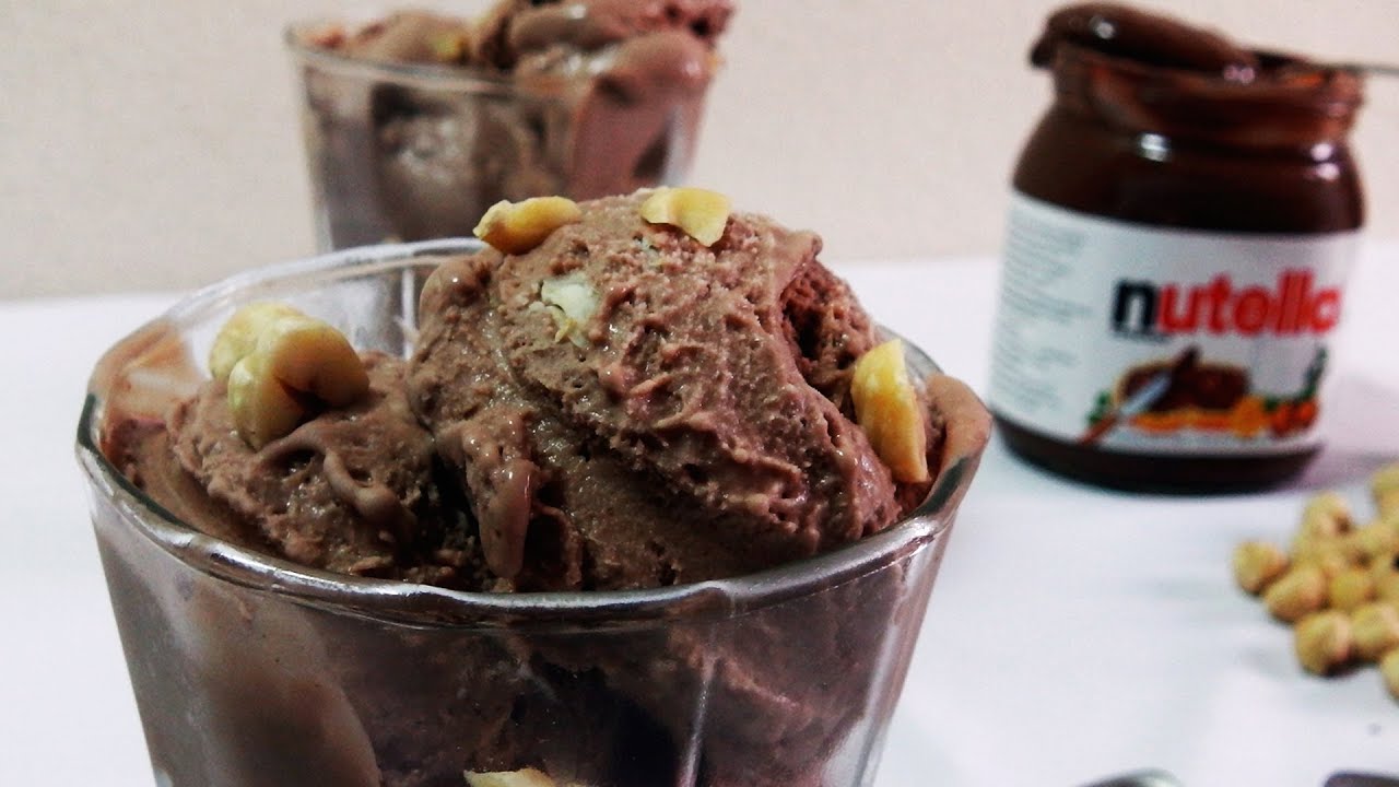 Nutella & Hazelnut Ice Cream - Beat the Heat | Eggless - Without Ice Cream Maker | Yaman Agarwal | CookingShooking