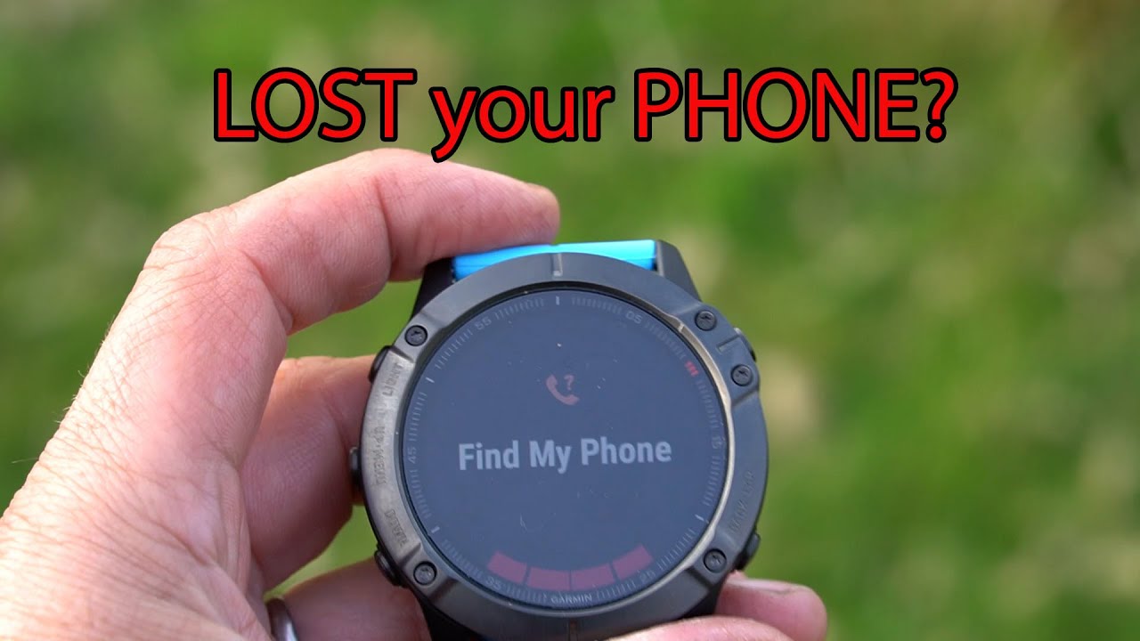 Predictor Højde Lignende Find MY Phone with Garmin Fenix 6X Sapphire 51mm GPS sports watch looking  for misplaced lost phone - YouTube