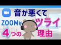 【反省】私もやっちゃいました！今日からすぐ改善！ZOOMの音が悪い原因４つ