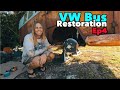 VW Bus Restoration - Episode 4! Crazy hours spent on suspension!