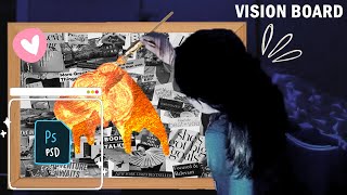 HOW TO MAKE A VISION BOARD│Artist Edition│DRAW energy from the universe via LAW OF ATTRACTION