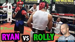 Ryan Garcia WHOOPS Rolly Romero in sparring