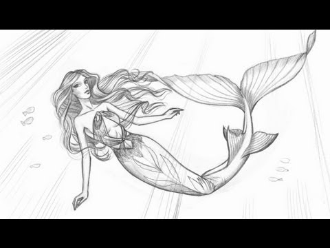 How to Draw a Mermaid - Part 2 of 2 - YouTube