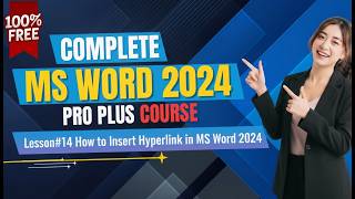 Lesson#14 How to Insert Hyperlink in MS Word 2024 | Create Clickable Links in Word | Urdu Tutorial