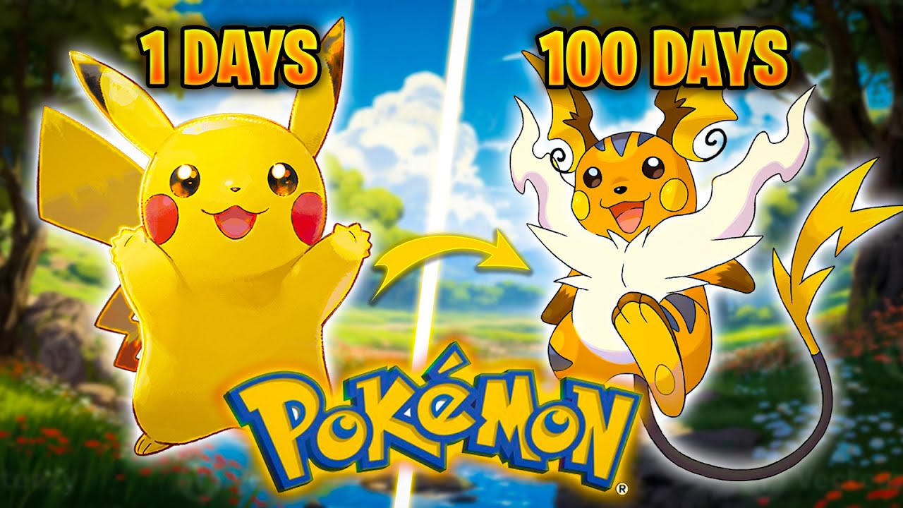 I Spend 100 Days Pokemon Let's Go Pikachu Best Pokemon Game - YouTube