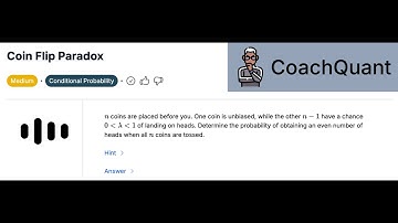 Quant Interview Question - Coin Flip Paradox