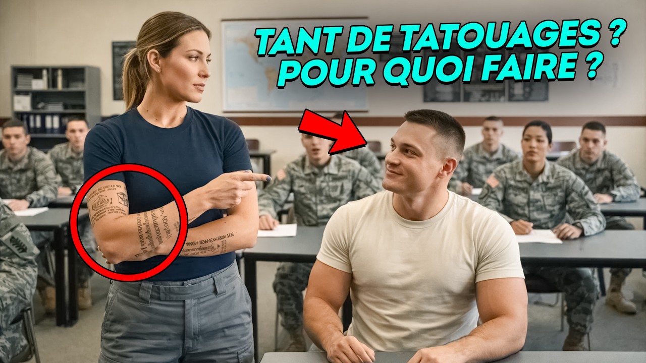 «Pourquoi tant de tatouages, madame ?» demande un Navy SEAL — sa réponse cloue le réfectoire