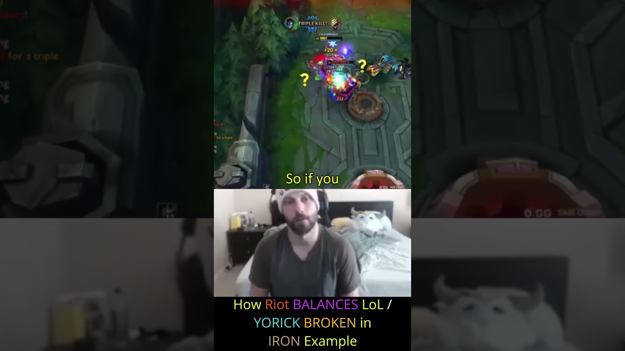 August - How Riot BALANCES LoL | YORICK BROKEN in IRON Example