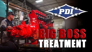 Part 3 Installing the PDI Big Boss parts!  Big Boss treatment for this 3406E CAT  of Bubba Branch&#39;s