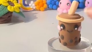 Cute CLay Kawaii bubble tea l CLay Tea l Playdough Bubble tea l Clay l Cute l By Five Minutes Art.