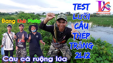 💥Test Lưỡi Câu Cá Lóc Thép Trắng 2li2.@LeKhaiFishing