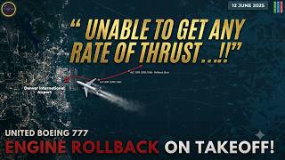 Engine rollback on takeoff United Boeing 777 | Emergency Landing in Denver #atc