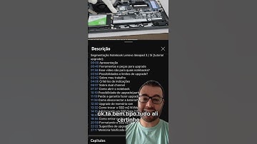 Quer fazer upgrade em seu notebook? Conheça meus vídeos sobre como fazer upgrade em notebooks