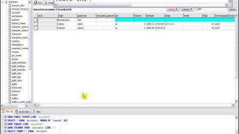 How to make accounts with Heidisql for ArcEmu