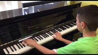 Nima Ahadi Playing Linus & Lucy Snoopy On Piano