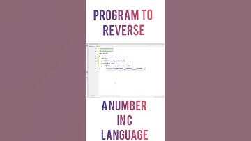 Program to reverse a number in c #short