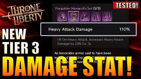 Throne & Liberty - NEW Heavy Attack Damage Stat (sneaky surprise) How it Actually Works!