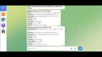 Fully Automated Freqtrade Bot | AVAX Selling Climax Trade (19/11/2025)