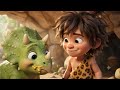 Mini vlog Young Caveman with Dino #trending #minivlog #shorts