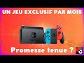 Un jeu exclusif par mois promesse tenue  et combien dindits dans le lot 