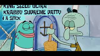 King size ultra krabby  supreme with the works double batter fry,on a stick.