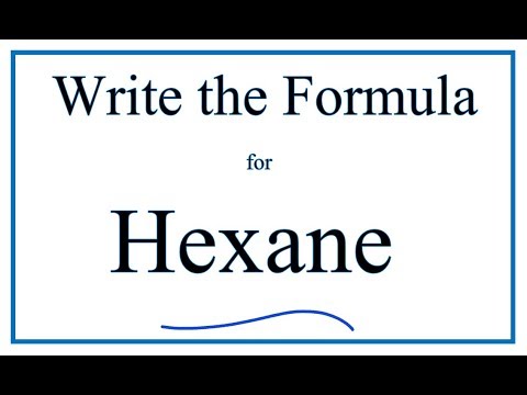 Video: Kokia yra heksino struktūrinė formulė?