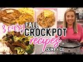 DUMP AND GO CROCKPOT RECIPES | EASY FALL SLOW COOKER MEALS | WHAT'S FOR DINNER | JESSICA O'DONOHUE