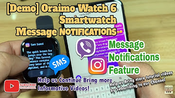 [Demo] Oraimo Watch 6 Smartwatch Message Notifications - Instagram, Viber, SMS