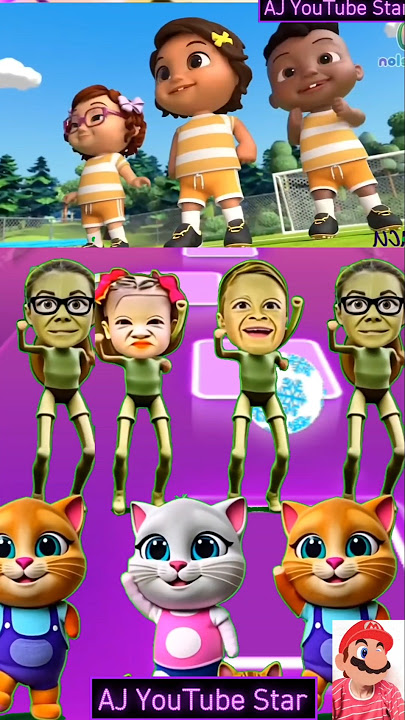 Cocomelon_Scary Dame_Tu Cosita Dance (Music Cover) Tiles hop Part 304 #shorts #Dametucosita