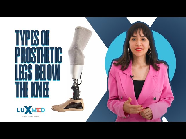 Types of prosthetic legs below the knee