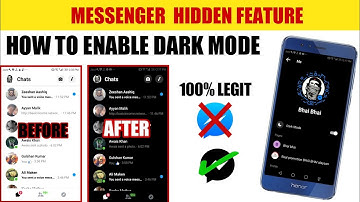 How to enable dark mode on messenger | dark mode on messenger lahori tech