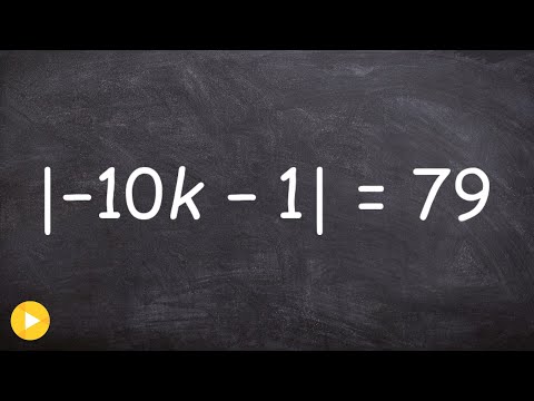 Solving a Two Step Absolute Value Equation