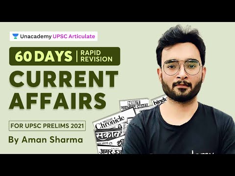 60 Days Rapid Revision On Current Affairs Through MCQs | UPSC Prelims 2021 | By Aman Sharma