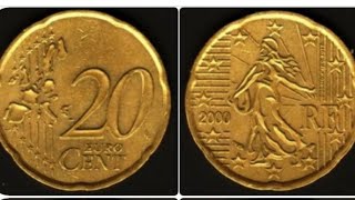 FRANCE 2000 20 EURO Cent Coin VALUE - 2000 20 Euro Cent FR